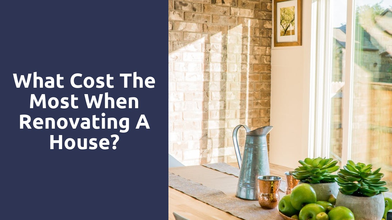 What cost the most when renovating a house?